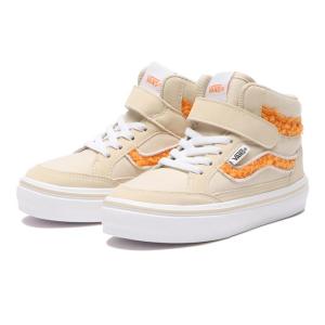 キッズ VANS ヴァンズ FALKEN HI(17-23) キッズ スニーカー V3834K BOA IVORY/ORG｜abc-martnet