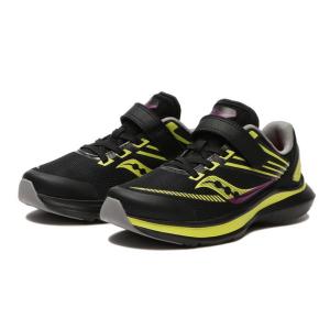 キッズ SAUCONY サッカニー (17-21)KINVARA 12 A/C キンバラ 12 エーシー SK265911 BLK/YEL/PPL｜abc-martnet