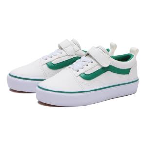 キッズ VANS ヴァンズ OLD SKOOL(15-22) キッズ オールドスクール V36CS PU WHITE/GREEN｜abc-martnet