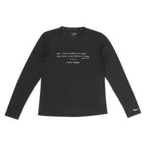 レディース Saucony サッカニー W STOPWATCH GRAPHIC L/S ロングスリーブ SAW800405-BKA2 BLACK GRAPHIC｜abc-martnet