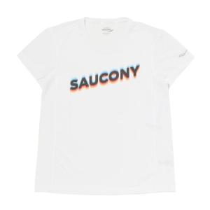 レディース Saucony サッカニー W STOPWATCH GRAPHIC S/S ショートスリーブ SAW800372-WHA2 WHITE｜abc-martnet