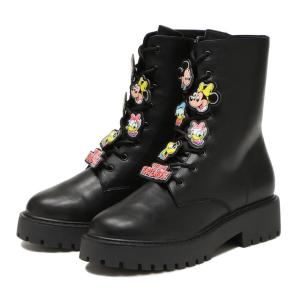 レディース byA バイエー 8-LACE UP 4.5 8レースアップブーツ 4.5 BYA53002 BLACK｜abc-martnet