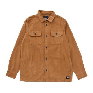 VANS ヴァンズ M WAFFLE CORDUROY LS WOVEN ロングスリーブ VN0006395RJ BONE BROWN｜abc-martnet