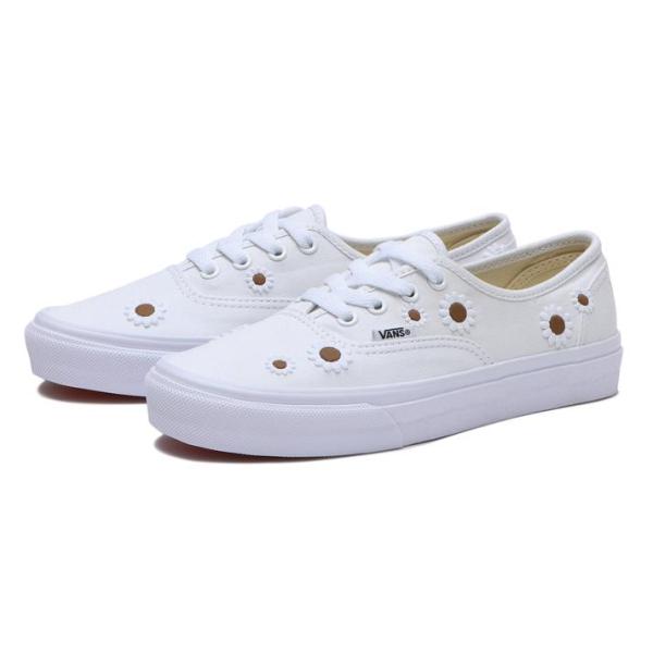 VANS ヴァンズ AUTHENTIC オーセンティック V44CF EMB.F WHITE/FLO...