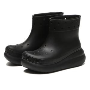 レディース crocs クロックス CLASSIC CRUSH RAIN BOOT クラシック クラ...