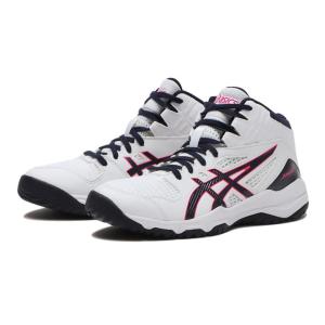 ジュニア ASICS アシックス DUNKSHOT MB 9 ダンクショット MB 9 1064A006.108 WT/MIDNIGHT｜abc-martnet