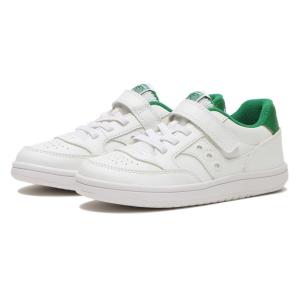 キッズ SAUCONY サッカニー (17-22)JAZZ COURT A/C ジャズコート SK267418 WHITE/GREEN｜ABC-MART Yahoo!店