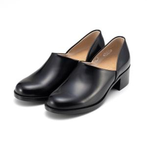 レディース HARUTA ハルタ HEEL-UP W'S SPOCK SHOES スポックシューズ 476 BLACK｜abc-martnet