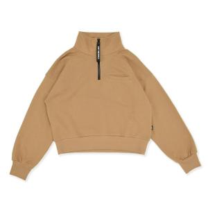 VANS ヴァンズ W LOGO ZIPPER H SWT スウェットクルー 123K3050100 ABC-MART限定 BEIGE｜abc-martnet