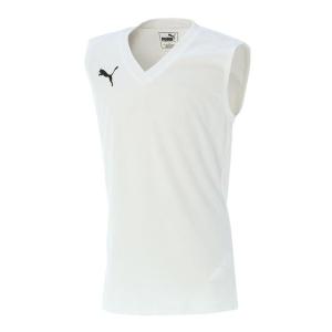 PUMA ウェア プーマ ウェア M ESS PRO JR SL INNER SHIRT ショートスリーブ 655278 02WHT｜abc-martnet