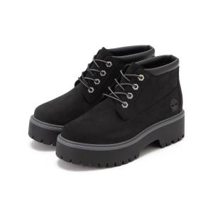 Timberland ティンバーランド TBL PREMIUM PLATFORM WP CHUKKA プレミアム ウォータープルーフ プラットフォーム チャッカ A5REN BLACK NUBUCK｜abc-martnet