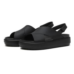 crocs クロックス BROOKLYN LUXE CROSS STRAP W ブルックリンラックスクロスストラップ 209407-060 BLACK/BLACK｜ABC-MART Yahoo!店