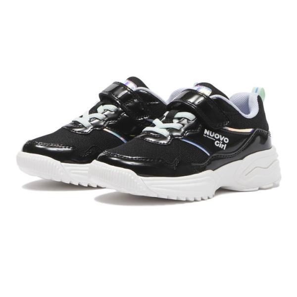 キッズ NUOVO ヌオーヴォ 17-22(H) JENNIE ジェニー N9348J BLK/MI...