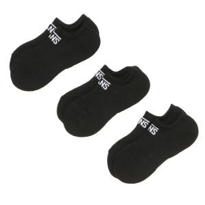 VANS ヴァンズ NO SHOW 3Pack SOCKS ソックス 124R1211500 ABC-MART限定 BLACK
