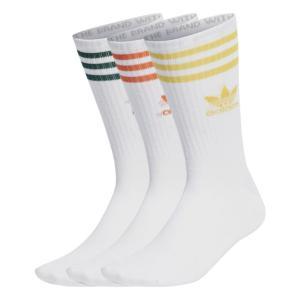 adidas アディダス U MID CUT CREW SOCKS 3Pソックス IU2661 WHT/BGLD/ORG｜ABC-MART Yahoo!店