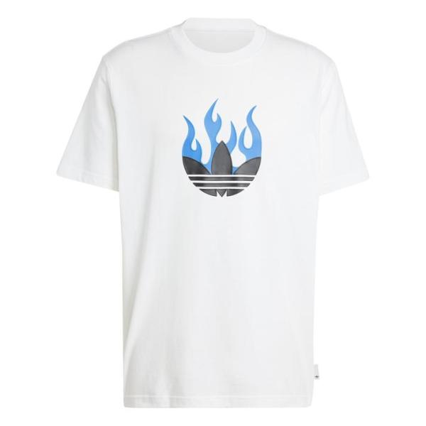 adidas アディダス M FLAMES LOGO TEE ショートスリーブ IS2944 WHI...