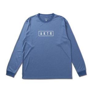 AKTR アクター AKTR LOGO L/S SPORTS TEE ロングスリーブ 223-004005 BLUE｜abc-martnet