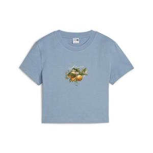 レディース PUMA プーマ W GRAPHICS FRUITY BABY TEE ショートスリーブ 627892 20ZEN BLUE｜abc-martnet