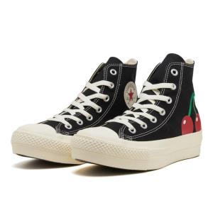 レディース CONVERSE コンバース AS PLTS CHERRYPRINT HI オールスター PLTS チェリープリント HI 31312170 BLACK｜abc-martnet