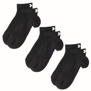 UNDER ARMOURウェア アンダーアーマーウェア U UA TC 3pk Low Cut ソックス 1386312 001BLK/BLK/WHT