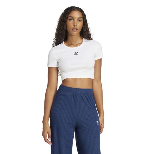 レディース adidas アディダス W ESS RIB TEE ショートスリーブ JC9026 W...