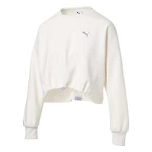 PUMA ウェア プーマウェア W TRN EDGE KNIT CREW スウェットクルー 527992 87WARM WH｜ABC-MART Yahoo!店