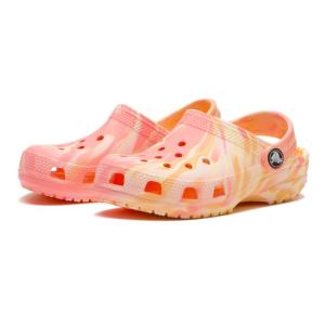 キッズ crocs クロックス 18-21CLS MARBLED CLOG K GVM K クラシック マーブルド クロッグ ケー 207464-6VU GUAVA/MULTI