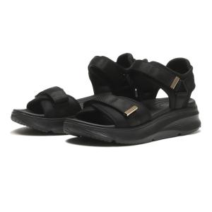 レディース ABC SELECT エービーシーセレクト CL 2BELT SANDAL 2ベルトサンダル W2072 ALL BLACK