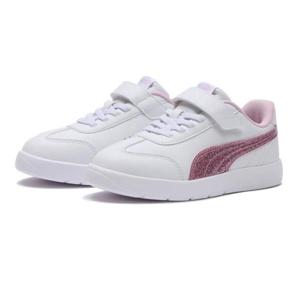 キッズ PUMA プーマ 17-21 COURTFLEX V3 T2 GL AC+PS コートフレッ...