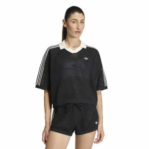 レディース adidas アディダス W KNIT CROCHET SS POLO ショートスリーブ KC6491 BLACK