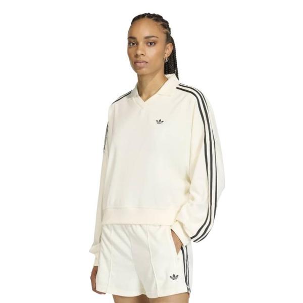 レディース adidas アディダス W TERRY TOWEL V NECK LS ロングスリーブ...