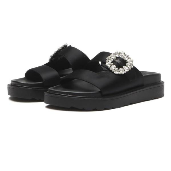 レディース ABC SELECT エービーシーセレクト BIJOU FLAT SANDAL ビジュ―...