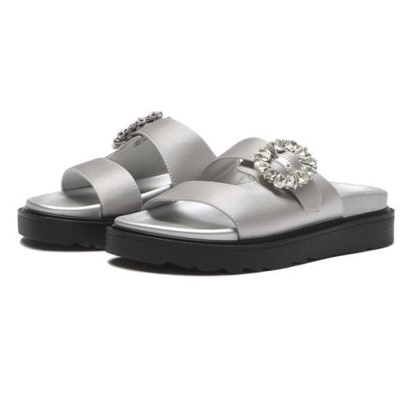 レディース ABC SELECT エービーシーセレクト BIJOU FLAT SANDAL ビジュ―...