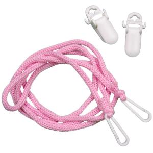 メール便 送料無料 男女兼用 ベビー キッズ 無地 手袋ひも 紐 紛失防止ヒモ ひものみ クリップ付き グローブ 手袋に Fサイズ