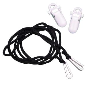 メール便 送料無料 男女兼用 ベビー キッズ 無地 手袋ひも 紐 紛失防止ヒモ ひものみ クリップ付き グローブ 手袋に Fサイズ