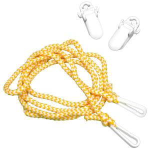 メール便 送料無料 男女兼用 ベビー キッズ MIX 手袋ひも 紐 紛失防止ヒモ ひものみ クリップ付き グローブ 手袋に Fサイズ