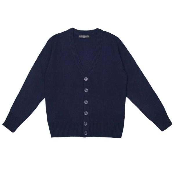 スクールカーディガン キッズ 男女兼用 無地 Vネック カーデ 洗濯機可能 卒業式 入学式に 男の子...