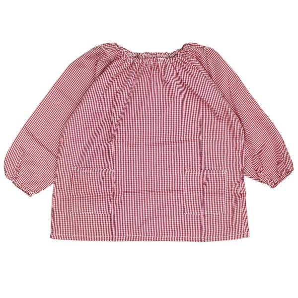 ガールズキッズチェック柄スモッグ 110cm 120cm 130cm 140cm