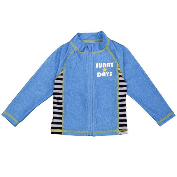 ゆうメール 送料無料  男の子ベビー 長袖 ラッシュガード水着 UV（紫外線対策） フルジップアップ...