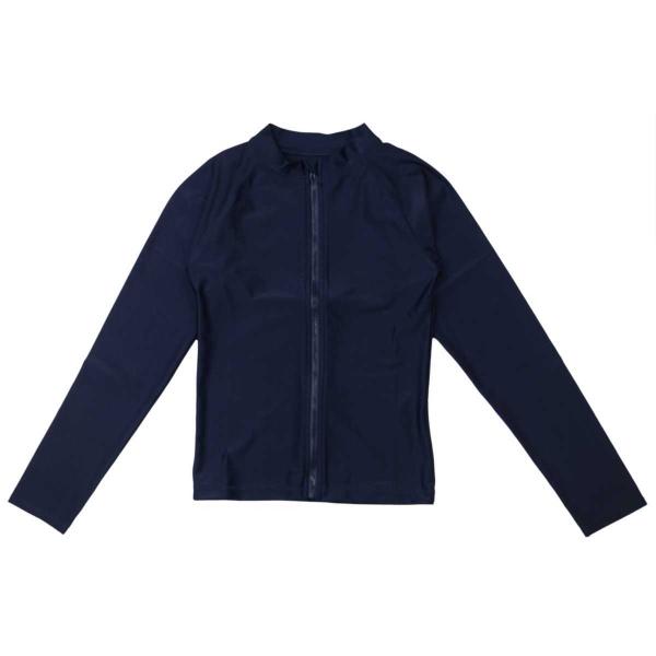 ゆうメール 送料無料  男女兼用スクール長袖ラッシュガード紫外線対策 120cm 130cm 140...