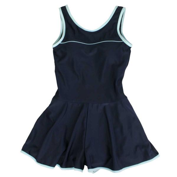 送料無料  スクール水着 女の子 ワンピース（スパッツ＆キュロット） 紫外線対策 UV（UPF50＋...