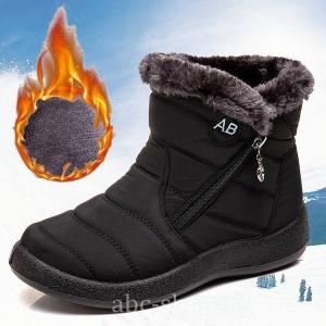 スノーブーツレディーススノーシューズ雪靴防水防寒防滑ウィンターブーツ暖かいアウトドアシューズ冬用
