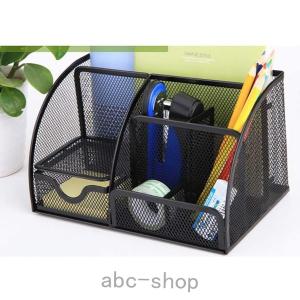 ペン立て デスクオーガナイザー ペン立て 金属メッシュ