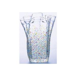 津軽びいどろ フリル花器 ねぶた ≪1個≫ F-75475 花瓶花器 - 最安値