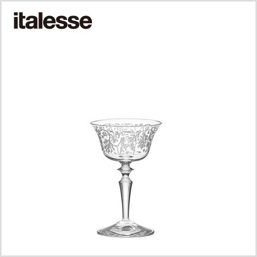 カクテルグラス イタレッセ italesse プレジデンテ クープ ワームウッド デコ×6脚セット ...