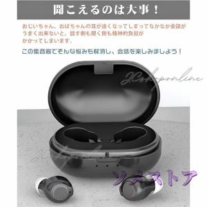 集音器 充電式 高齢者 イヤホン型 小型 bl...の詳細画像5