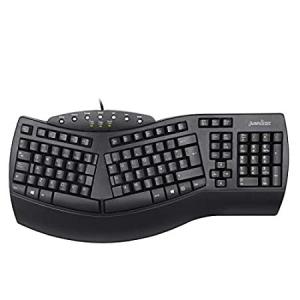 Perixx PERIBOARD-512B ES - USB Teclado Ergonomico, 485x236x44 mm - Negro -