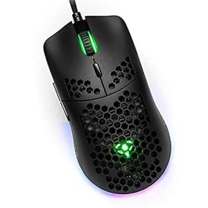 YEYIAN Link Ergonomic 16.8M RGB Optical Laser Gaming Mouse with Honeycomb S
