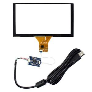 VSDISPLAY タッチスクリーン 対応 6.2インチ 解像度800x480 16:9 液晶パネル 静電容量方式 10点 マルチタッチ USBコネクの商品画像