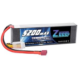 ゼエエ Zeee 4S リポバッテリー 14.8V 5200mAh 60C Tプラグ付き ラジコン玩具バッテリー 大容量リチウムポリマーバッテリー 1の商品画像